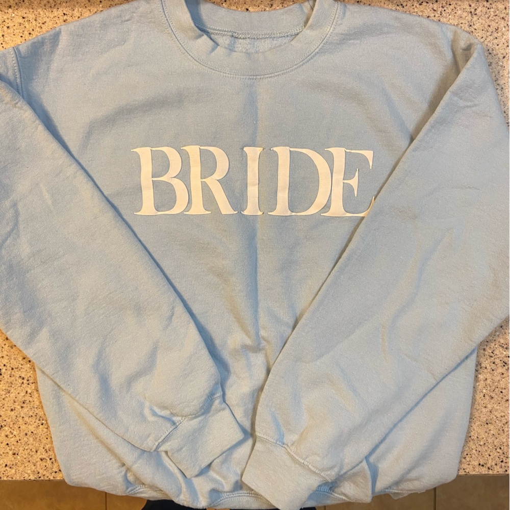 Light Blue 'BRIDE' Sweatshirt
